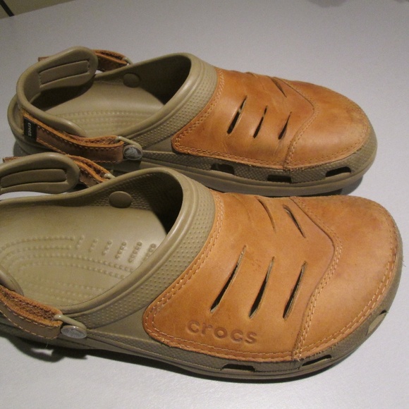 leather crocs yukon